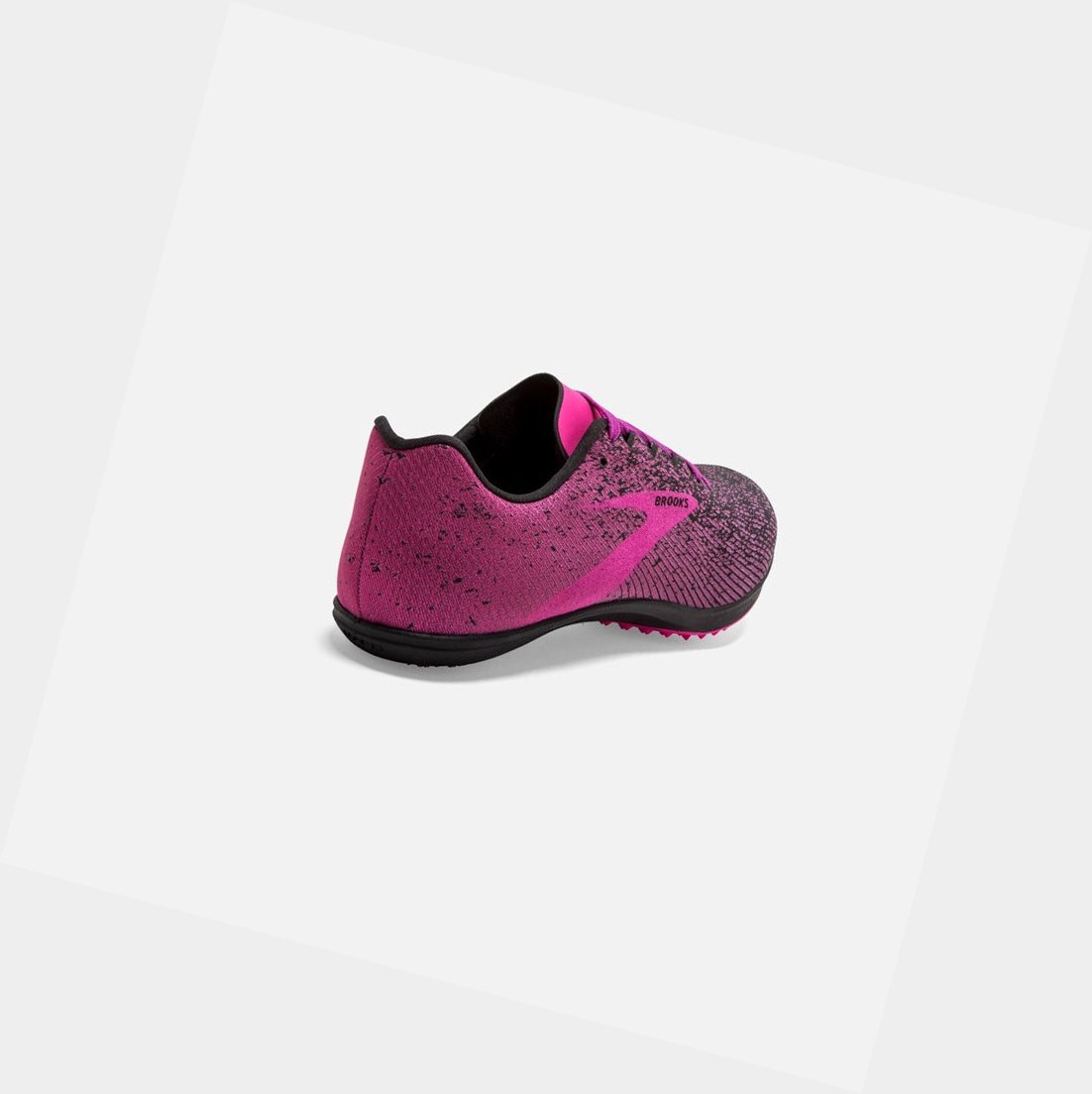 Chaussures de Sport Brooks Mach 19 Spikeless Femme Noir Rose | HIDL97413
