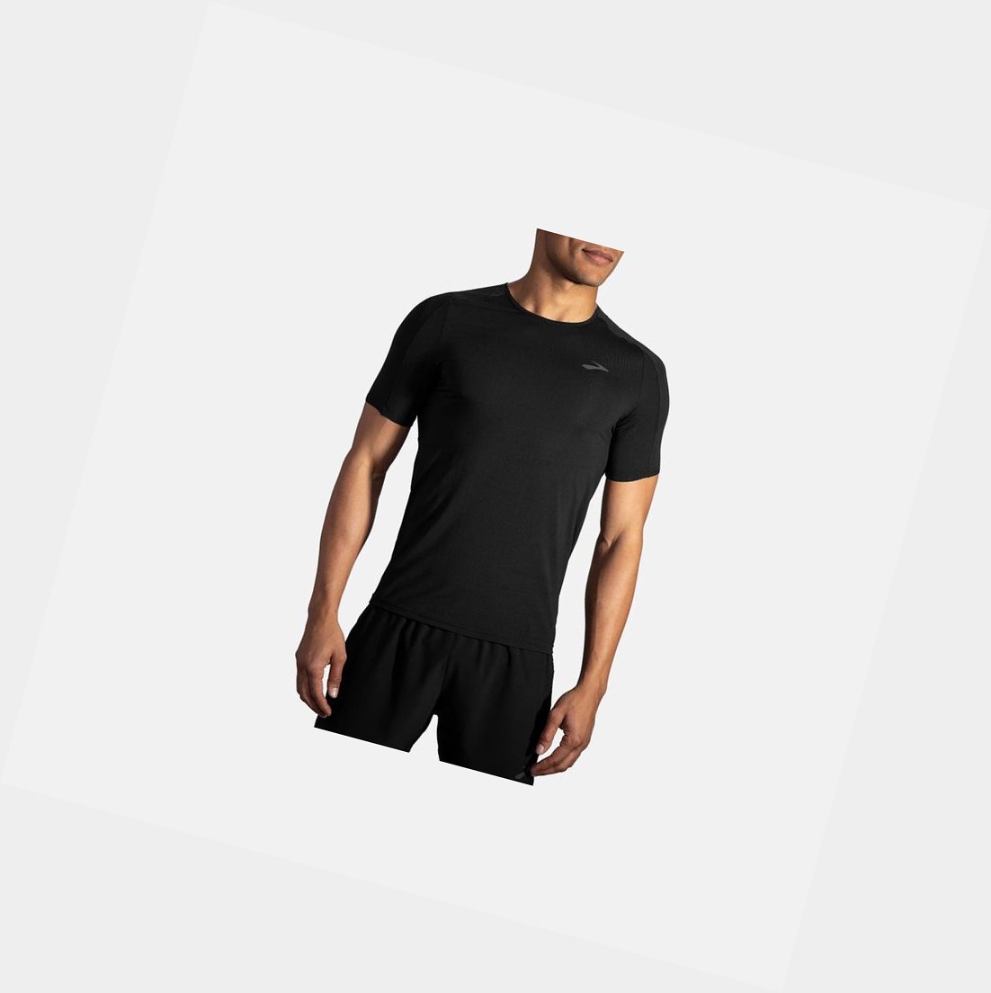 Hauts Brooks Atmosphere Sleeve Homme Noir | RXJB98012
