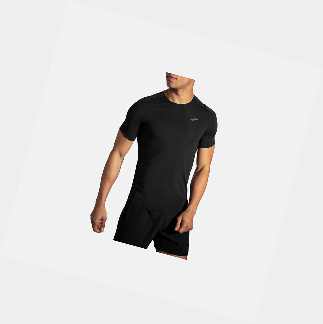 Hauts Brooks Atmosphere Sleeve Homme Noir | RXJB98012