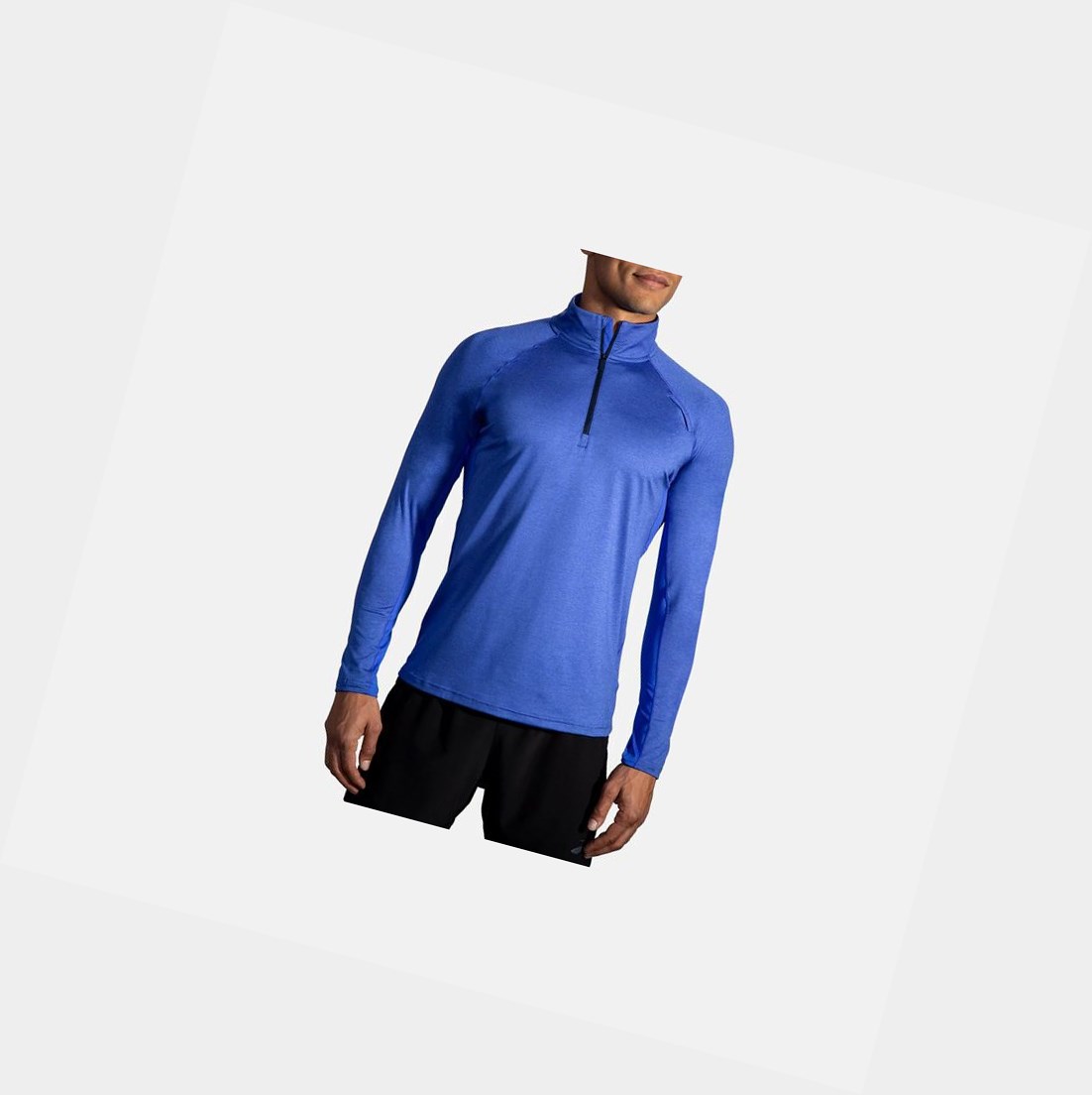 Hauts Brooks Dash 1/2 Zip Homme Bleu | TCND48531