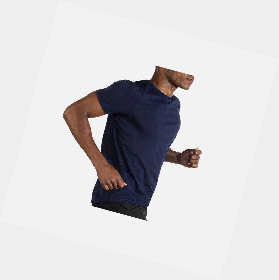 Hauts Brooks Distance Sleeve Homme Bleu Marine | MNZS10487