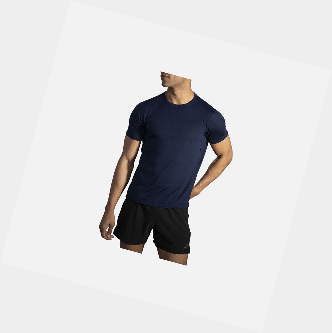 Hauts Brooks Distance Sleeve Homme Bleu Marine | MNZS10487