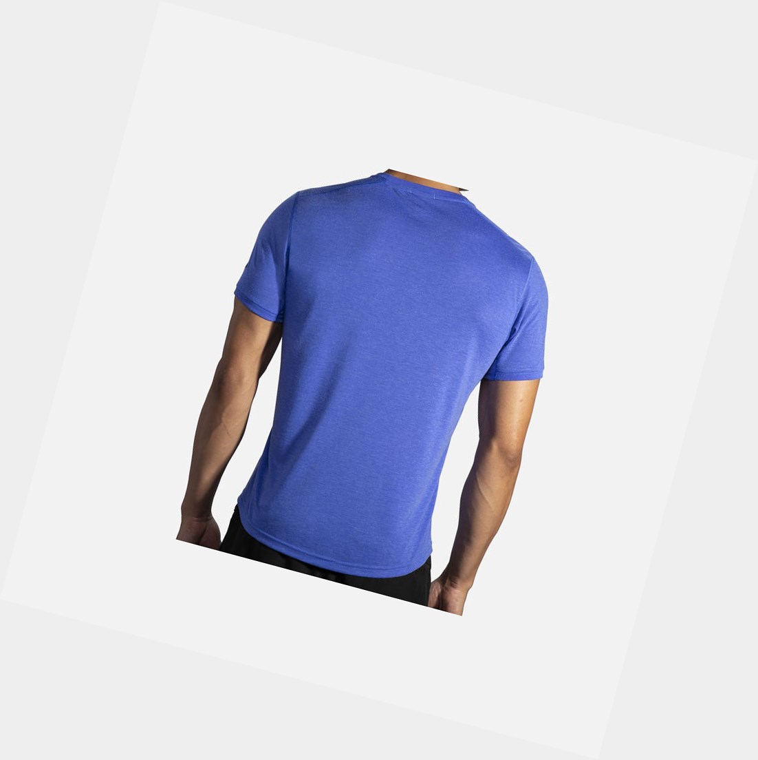 Hauts Brooks Distance Sleeve Homme Bleu | XGOH02145