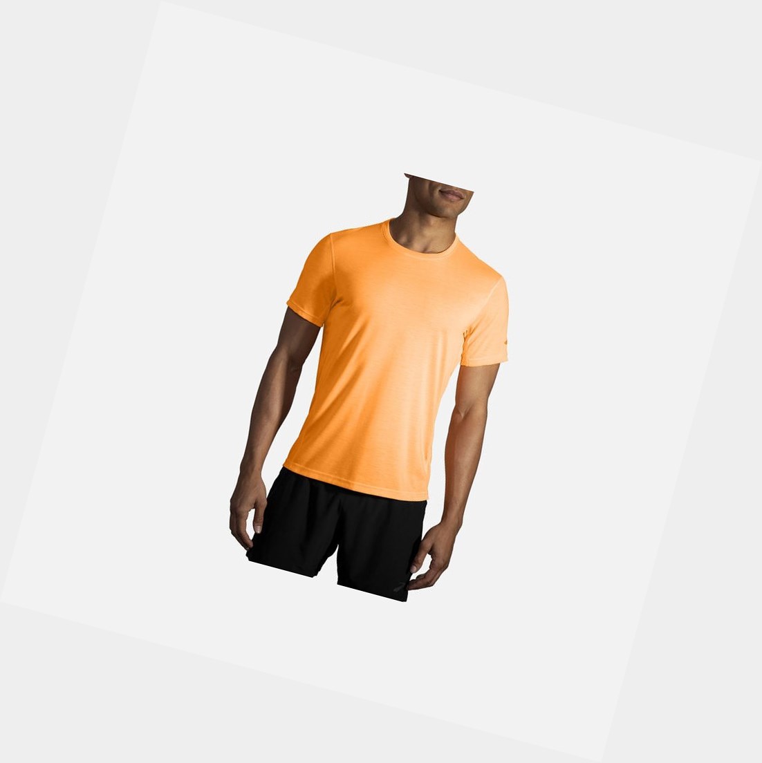 Hauts Brooks Distance Sleeve Homme Orange | HWZG15783