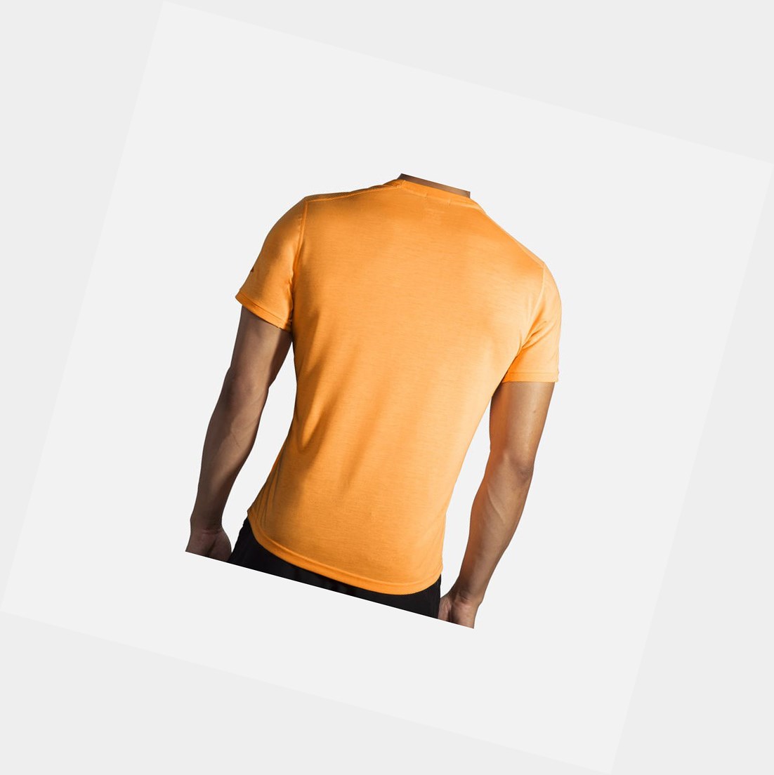 Hauts Brooks Distance Sleeve Homme Orange | HWZG15783