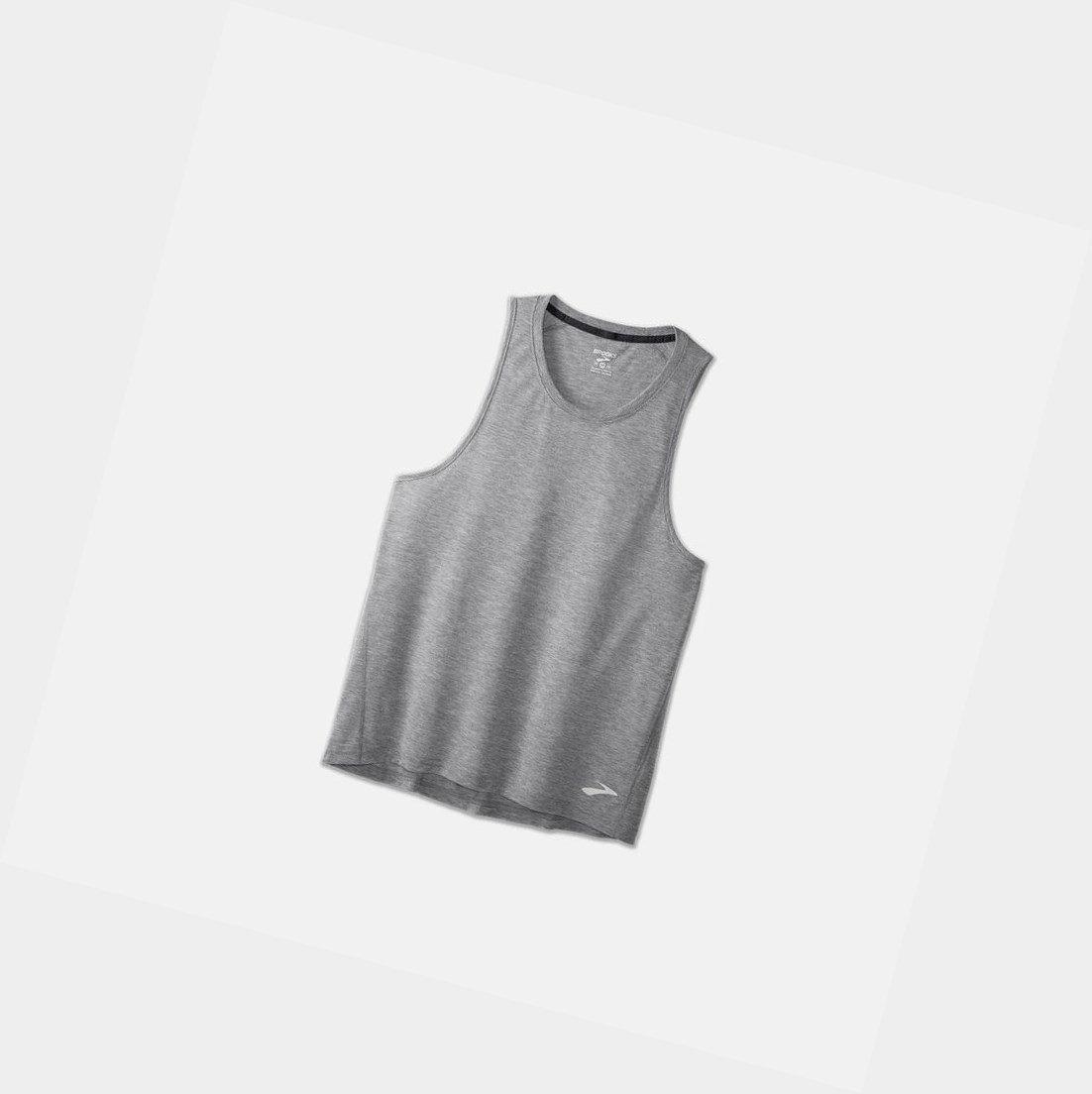 Hauts Brooks Distance Tank Homme Heather Ash | WXRI05397