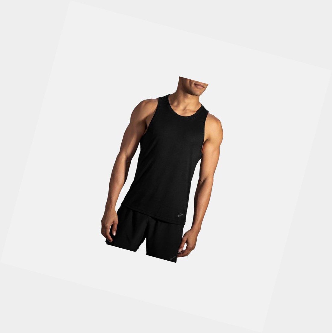 Hauts Brooks Distance Tank Homme Noir | KDPS95428