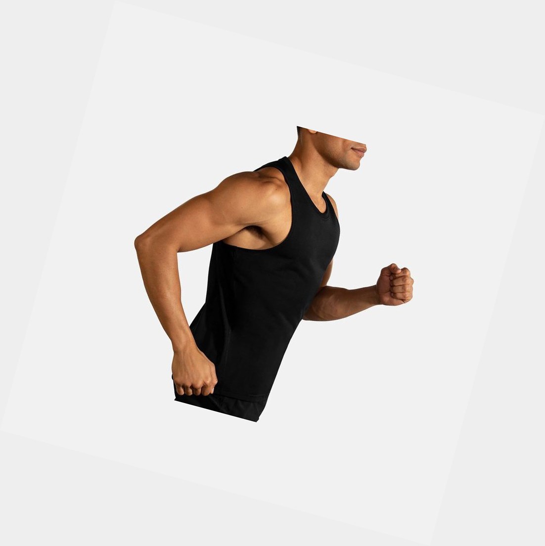 Hauts Brooks Distance Tank Homme Noir | KDPS95428