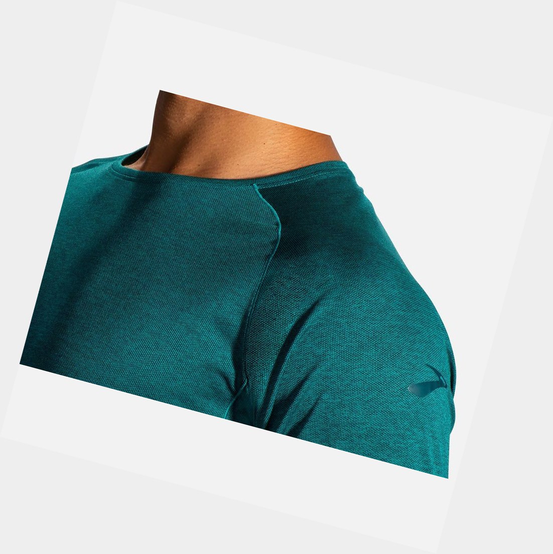 Hauts Brooks Ghost Long Sleeve Homme Heather Spruce | WPDH91847