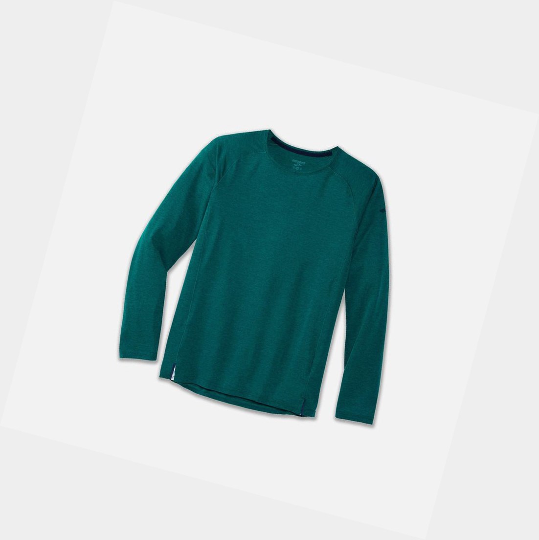 Hauts Brooks Ghost Long Sleeve Homme Heather Spruce | WPDH91847