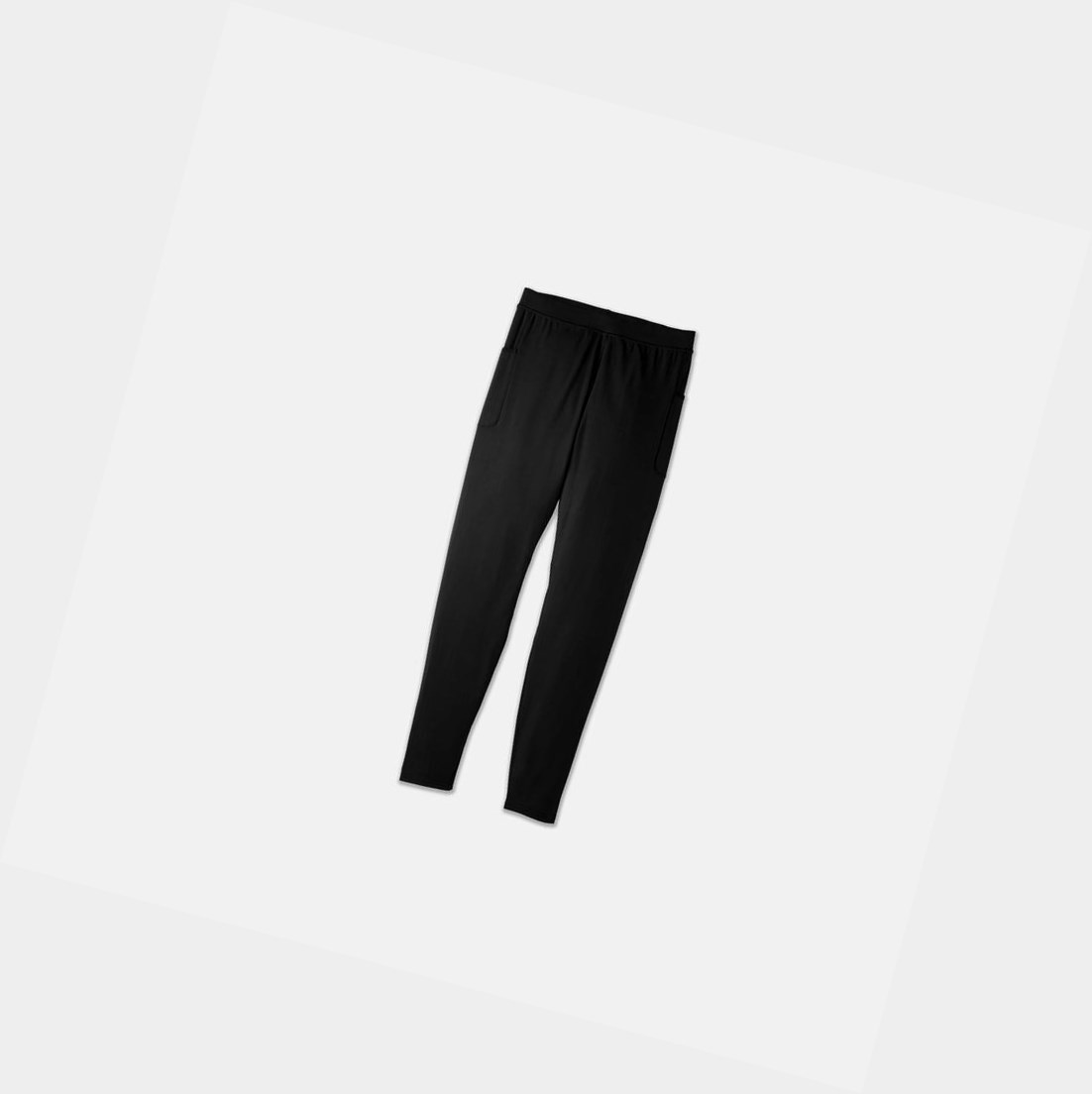 Pantalons Brooks Source Tight Homme Noir | TUDK69105