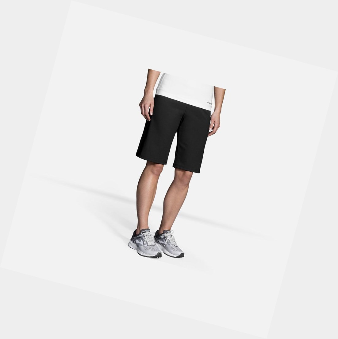 Pantalons Brooks Venture Bermuda Femme Noir | VAQP91657