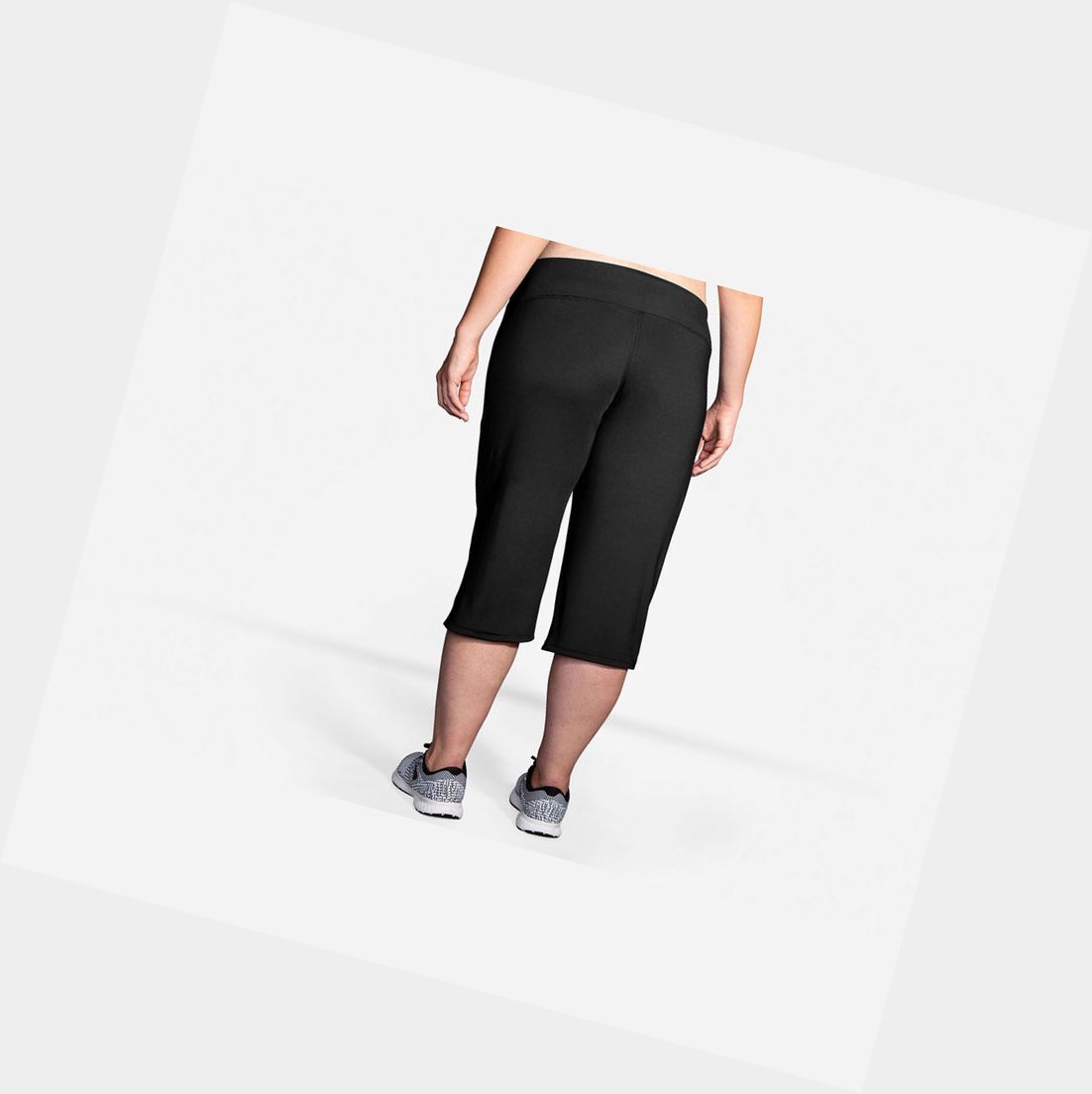Pantalons Brooks Venture Capri Femme Noir | KTNQ69512