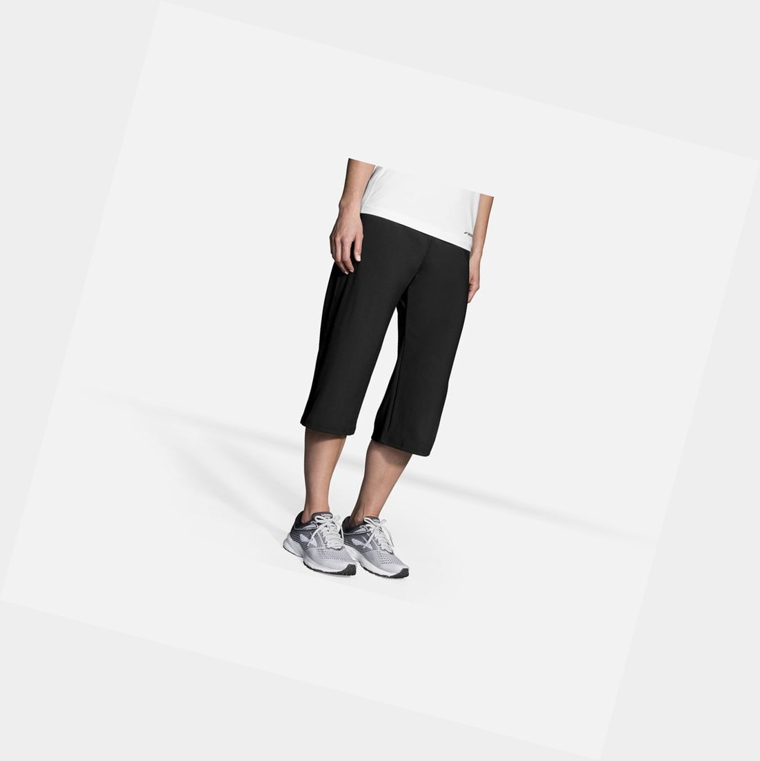 Pantalons Brooks Venture Capri Femme Noir | KTNQ69512