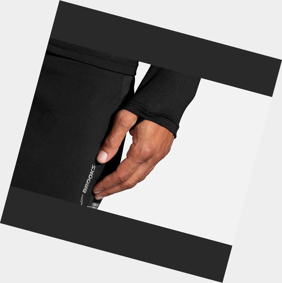 Vêtements D'extérieur Brooks Dash 1/2 Zip Homme Noir | UBMW83207