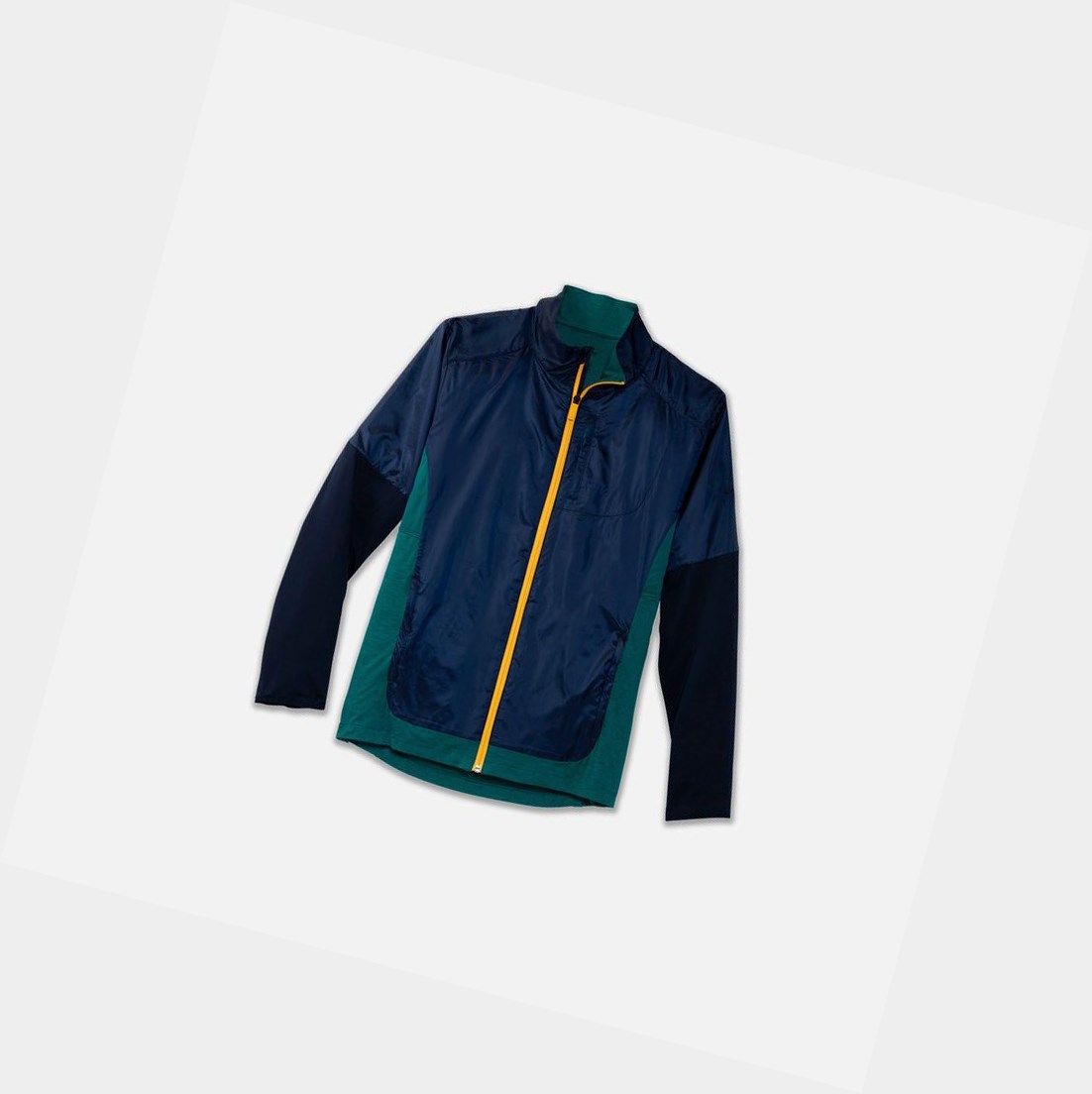 Vêtements D\'extérieur Brooks Fusion Hybride Homme Bleu Marine | JBVI01853