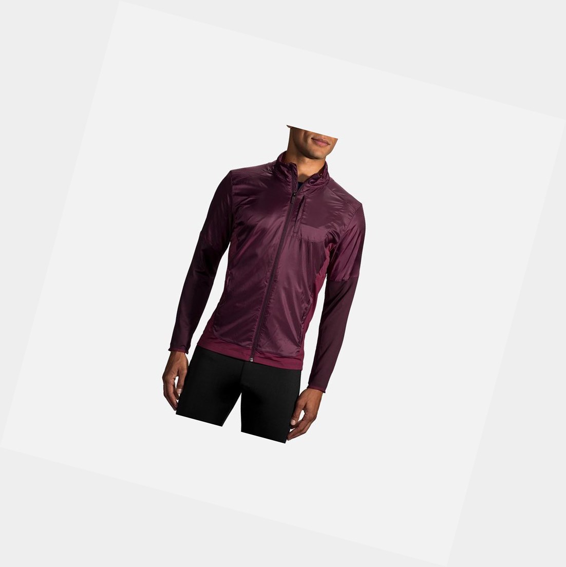 Vêtements D'extérieur Brooks Fusion Hybride Homme Sangria / Merlot | OAEG19063