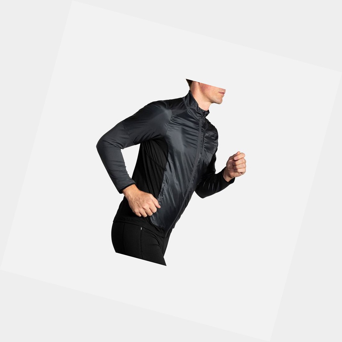 Vêtements D'extérieur Brooks Fusion Hybride Homme Noir | PKQZ23854