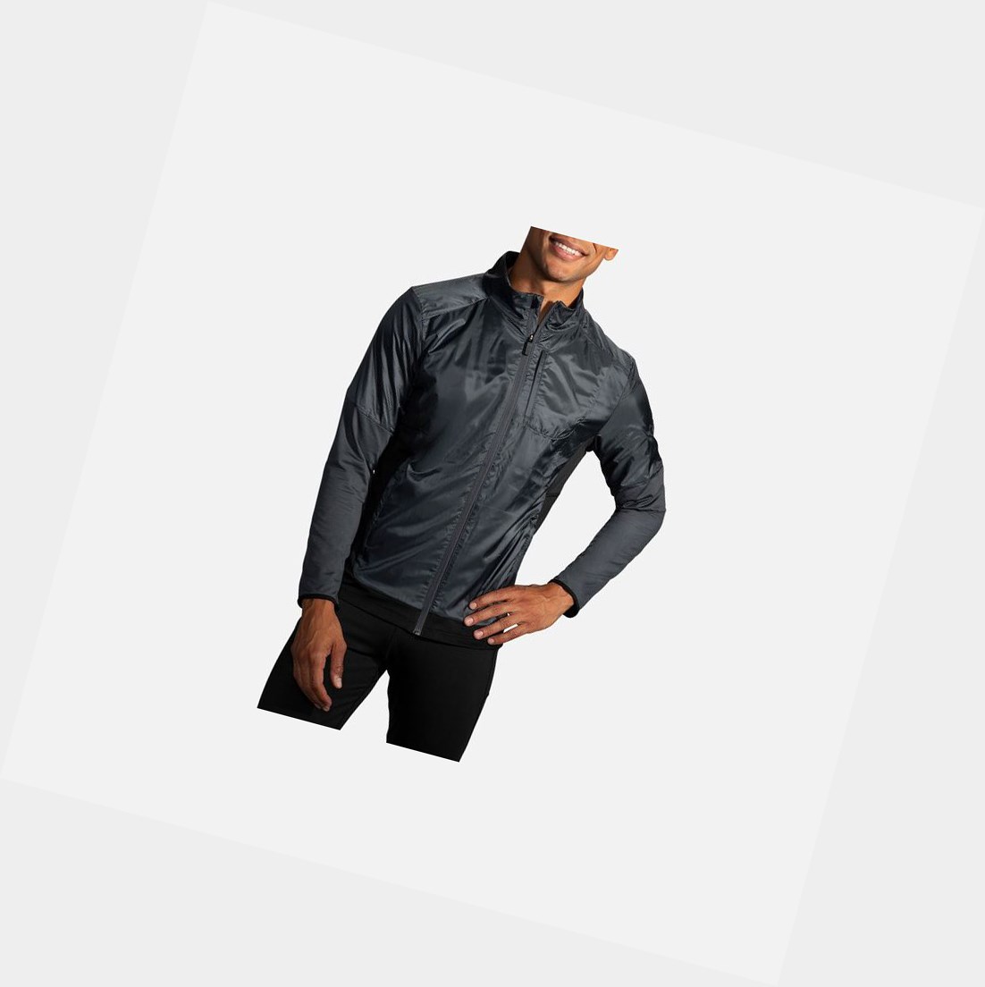 Vêtements D'extérieur Brooks Fusion Hybride Homme Noir | PKQZ23854