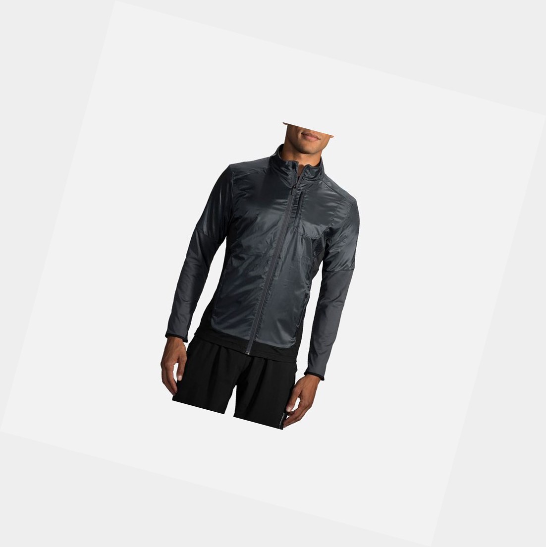 Vêtements D\'extérieur Brooks Fusion Hybride Homme Noir | PKQZ23854