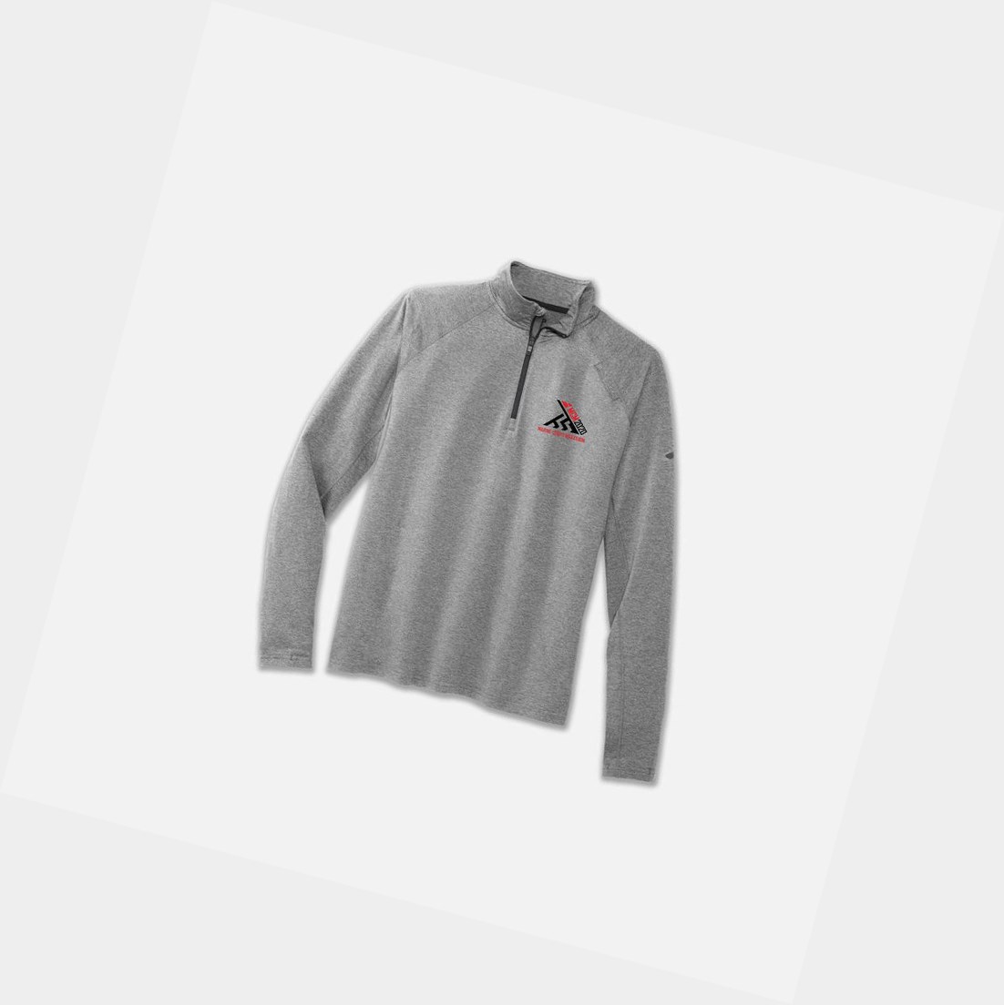 Vêtements D\'extérieur Brooks MCM20 Dash 1/2 Zip Homme Heather Ash | JINH21485