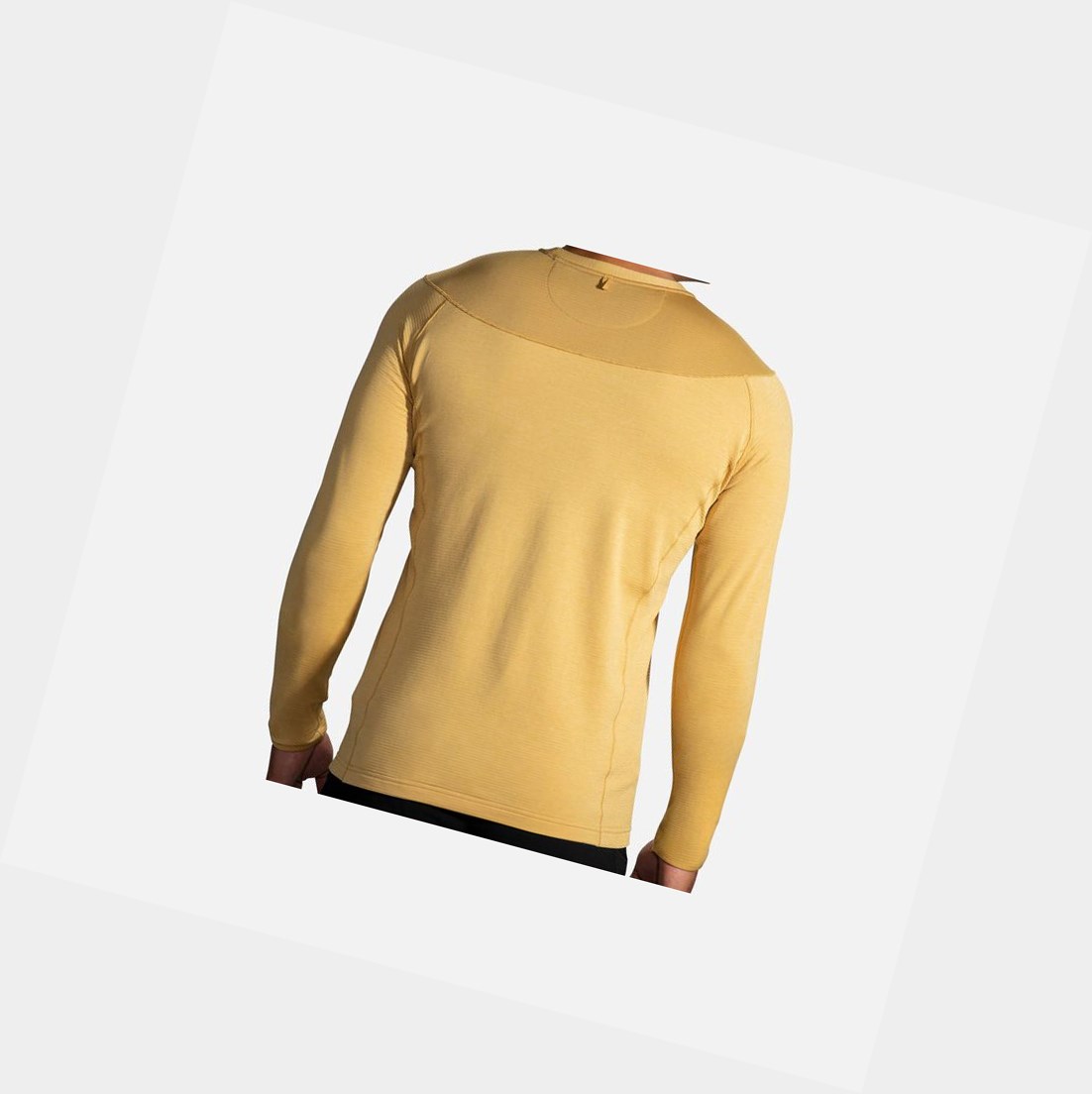 Vêtements D'extérieur Brooks Notch Thermal Long Sleeve Homme Heather Desert / Desert | JHWR09851
